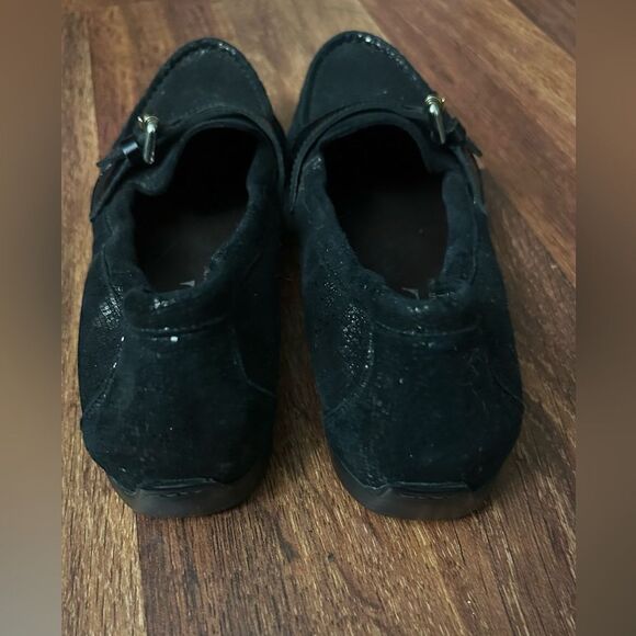 AGL Black Loafers with Buckle Detail - Picture 11 of 12